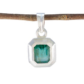 Zoey Dainty Green Gemstone Pendant for Everyday Glam Emerald Green Green
