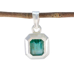 Zoey Dainty Green Gemstone Pendant for Everyday Glam Emerald Green Green