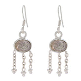 Audrey Dainty Grey Dangle Earrings for Chic Style Labradorite Gray Dangle