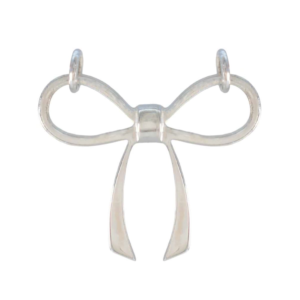 Yasmine Dainty Silver Bow Pendant Elegant Jewelry Plain Plain Plain