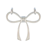 Yasmine Dainty Silver Bow Pendant Elegant Jewelry Plain Plain Plain