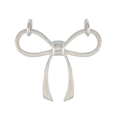 Yasmine Dainty Silver Bow Pendant Elegant Jewelry Plain Plain Plain