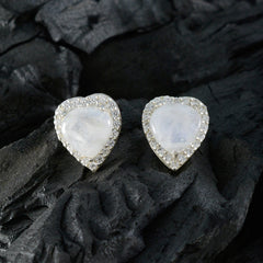 Ines Dainty Stud Earrings India - Sparkling Heart Design