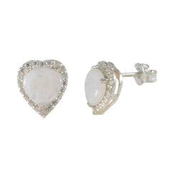 Ines Dainty Stud Earrings India - Sparkling Heart Design