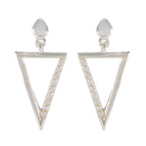 Eva Dainty Stud Earrings for Everyday Glam White CZ White Stud