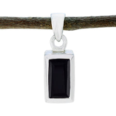 Scarlett Delicate Black Gemstone Necklace Pendant Black Onyx Black Black