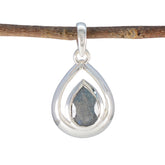 Nayara Delicate Gemstone Necklace Pendant for Everyday Use Labradorite Grey Grey