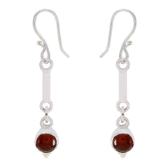 Alice Delicate Red Dangle Earrings for Everyday Glam Garnet Red Dangle