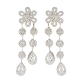 Dewi White Stud Earrings for Everyday Glamour Cubic Zirconia White Stud