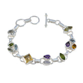 Lea Dhanteras Classic Bracelet with Colorful Gemstones Multi multicolor