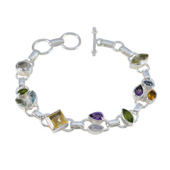 Lea Dhanteras Classic Bracelet with Colorful Gemstones Multi multicolor