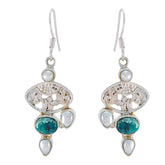 Nora Edgy Gemstone Earrings for Daily Glam Style Multi multicolor Dangle
