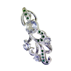 Constanza Edgy Multicolor Pendant with Gemstone Accents