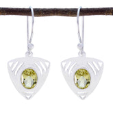 Eleanor Yellow Dangle Earrings for Glamorous Style Lemon Quartz Yellow Dangle