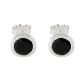 Teresa Elegant Black Stud Earrings for Everyday Glam Black Onyx Black Stud