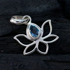 Haruka Elegant Blue Pendant - Lotus Design Jewellery