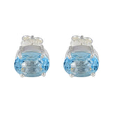 Yuki Elegant Blue Studs for Women - Stylish Jewelry Blue topaz Blue Stud