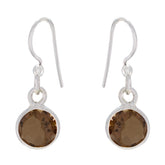 Jiwoo Elegant Brown Dangle Earrings for Every Occasion Smoky Quartz Brown Dangle