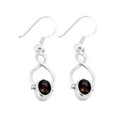 Yuna Elegant Brown Solitaire Earrings for Any Occasion Smoky Quartz Brown Dangle