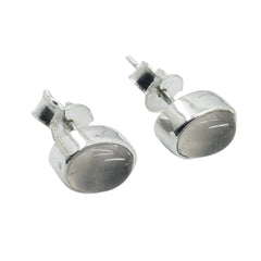 Lili Elegant Gemstone Earrings India for Daily Glam Rose Quartz Pink Stud