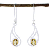 Julia Elegant Gemstone Earrings for Stylish Occasions Citrine Yellow Dangle
