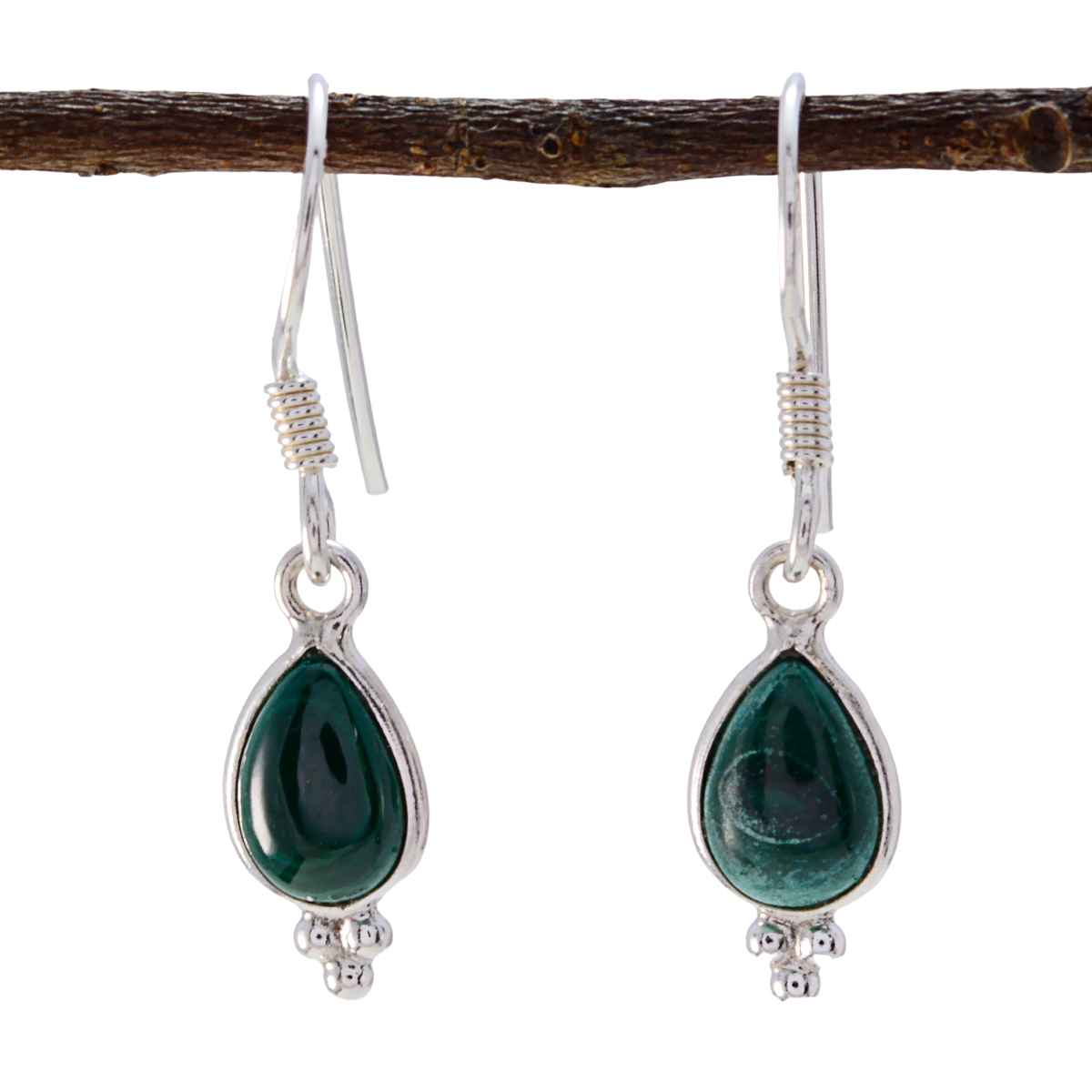 Laura Elegant Green Dangle Earrings for Every Occasion Malachite Green Dangle