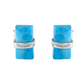 Julieta Elegant Solitaire Earrings for Women Turquoise multicolor Stud