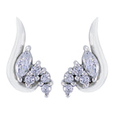Harper Elegant Stud Earrings for Everyday Glam Cubic Zirconia White Stud
