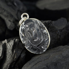 Ines Elegant White Gemstone Pendant for Everyday Glam