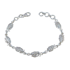 Sarah Elegant White Links Bracelet for Stylish Look White CZ White