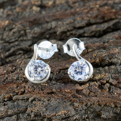 Lourdes Elegant White Stud Earrings for Any Occasion