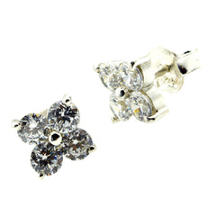 Isabel Elegant White Stud Earrings for Glam Looks