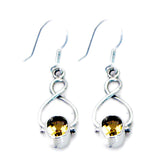 Hanna Elegant Yellow Dangle Earrings for Every Occasion Citrine Yellow Dangle