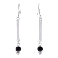 Elena Black Dangle Earrings for Everyday Glam Black Onyx Black Dangle
