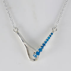 Elena Blue Tiny Pendant - Unique Gemstone Jewelry