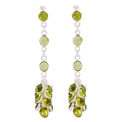 Elena Green Stud Earrings for a Chic Look Peridot Green Stud