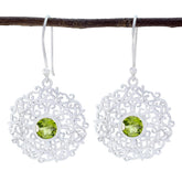 Eliza Green Solitaire Earrings for Everyday Glam Peridot Green Dangle