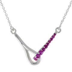 Eliza Red Luxurious Tiny Pendant Ruby CZ Red Red