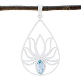 Ella Blue Delicate Pendant - Stunning Gemstone Jewelry Blue Topaz Blue Blue
