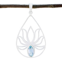 Ella Blue Delicate Pendant - Stunning Gemstone Jewelry Blue Topaz Blue Blue