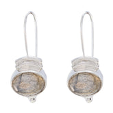 Emi Grey Dangle Earrings for Elegant Everyday Wear Labradorite Gray Dangle