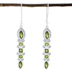 Emilia Green Dangle Earrings for Everyday Glam Peridot Green Dangle