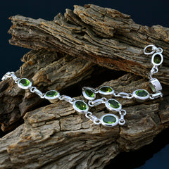 Emilia Green Links Bracelet - Chic Gemstone Jewelry