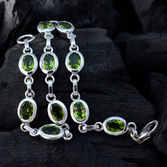 Emilia Green Links Bracelet - Chic Gemstone Jewelry