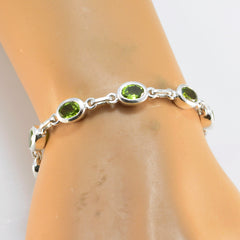 Emilia Green Links Bracelet - Chic Gemstone Jewelry