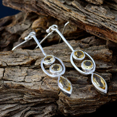 Emilia Yellow Dangle Earrings for Stylish Elegance