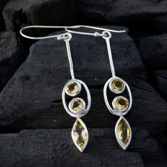 Emilia Yellow Dangle Earrings for Stylish Elegance