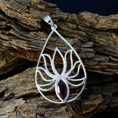 Emily Red Pendant Necklace with Elegant Design