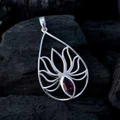 Emily Red Pendant Necklace with Elegant Design