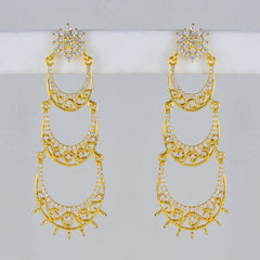 Emily White Stud Earrings: Elegant Fashion Jewelry